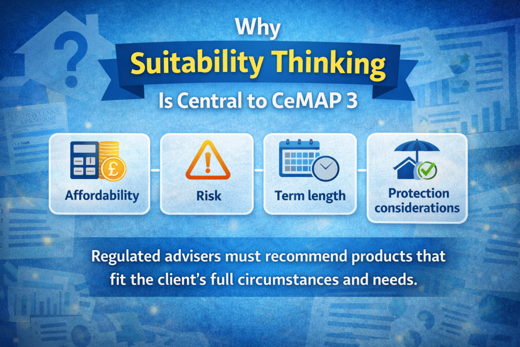 Why suitability thinking is central to CeMAP 3 synoptic mortgage exam