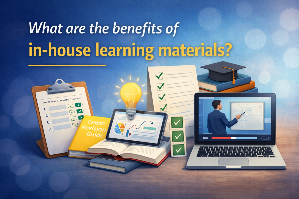 Benefits of In-House CeMAP Learning Materials
