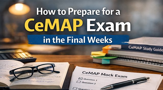 How do I prepare for my CeMAP exam in the final weeks?