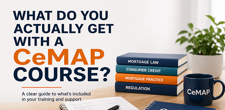 What you get with a CeMAP course including study materials structured learning and support