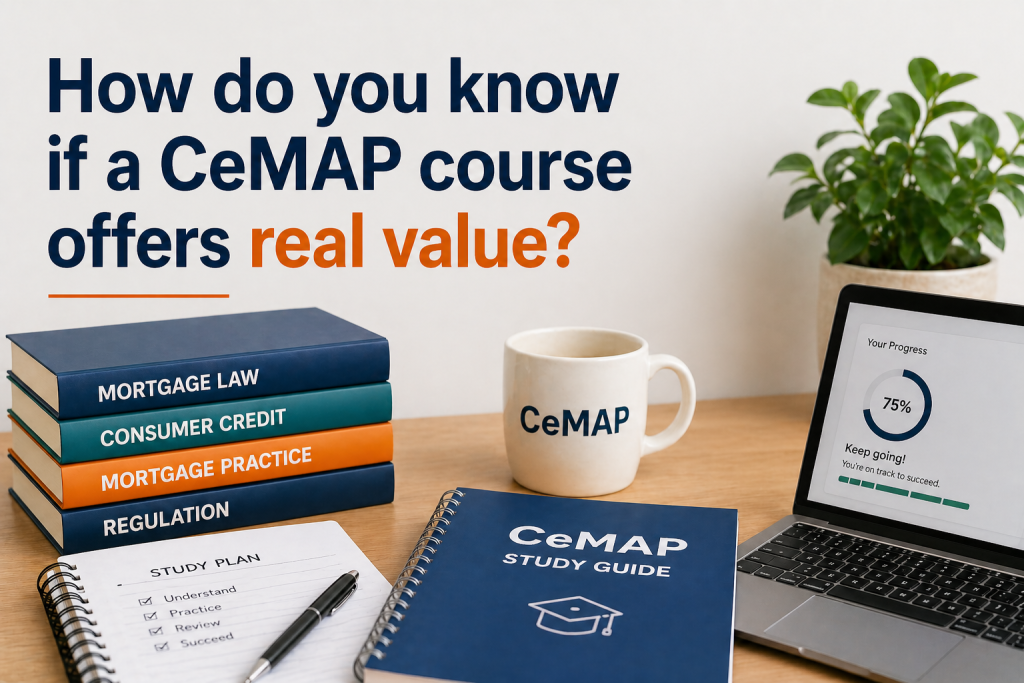 How to know if a CeMAP course offers real value with structured learning materials and support