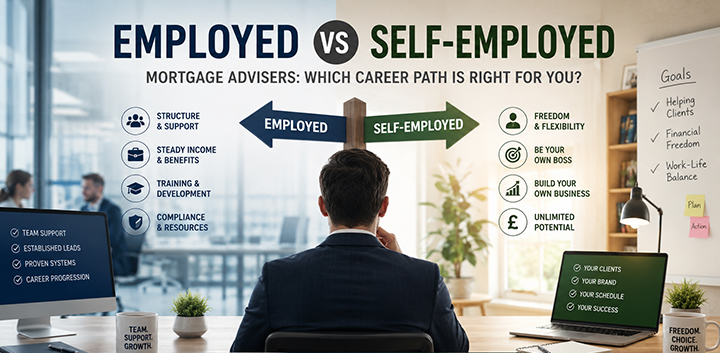 Employed vs Self-Employed Mortgage Advisers Career Comparison