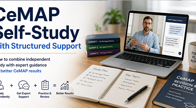 How to Combine Self-Study with Structured Support for Better CeMAP Results