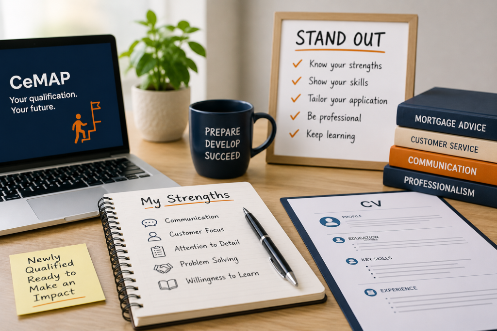 CeMAP job preparation showing transferable skills, CV development and professional qualities