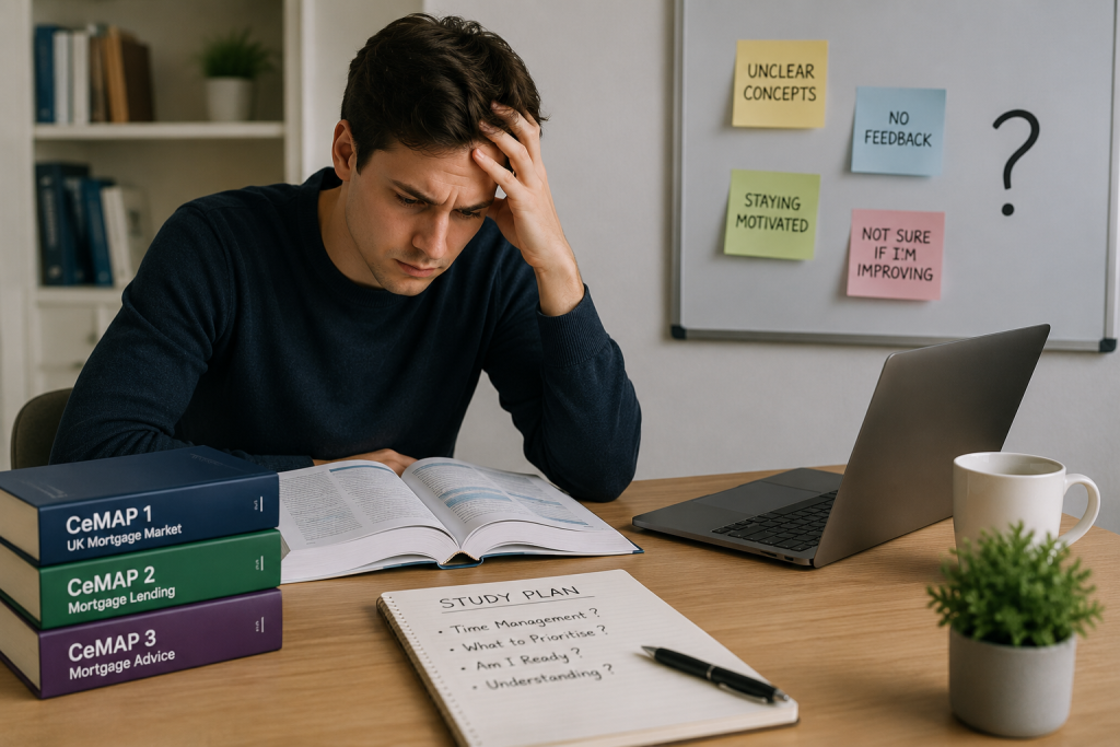CeMAP learner struggling with the limitations of studying alone