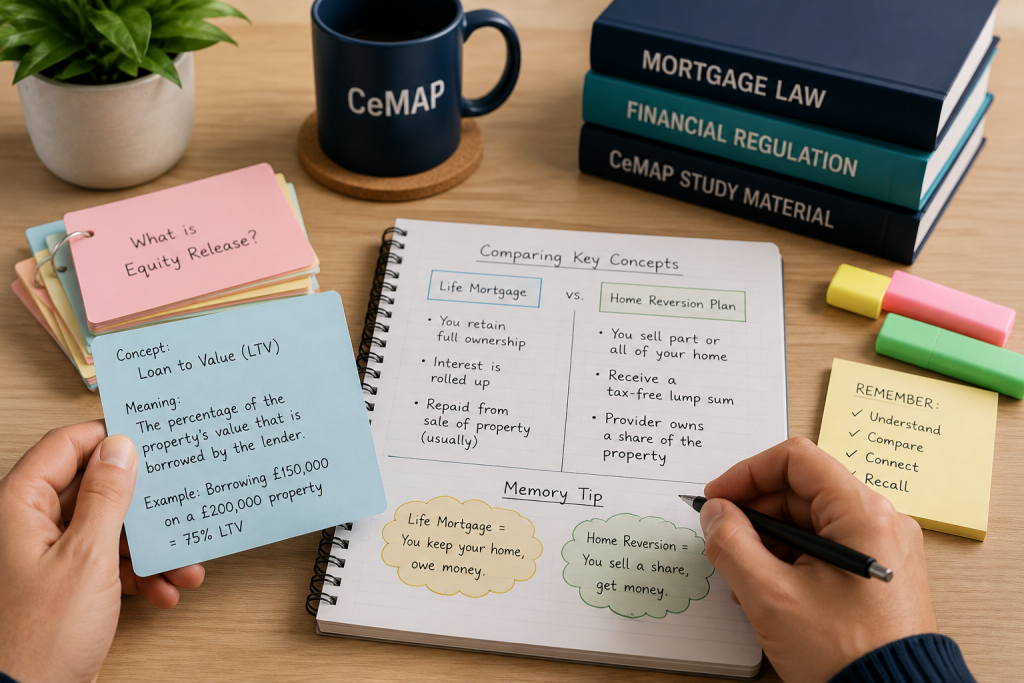 Remembering CeMAP Concepts Through Comparison